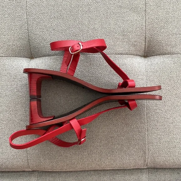 ANINE BING Remi strappy sandal in red - Picture 8 of 13